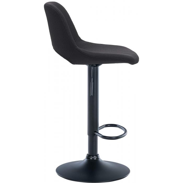 Barhocker HLO-CP244 Stoff schwarz ~ schwarz