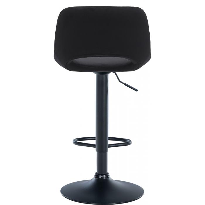 Barhocker HLO-CP243 Samt schwarz ~ schwarz