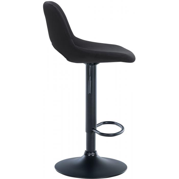 Barhocker HLO-CP243 Samt schwarz ~ schwarz