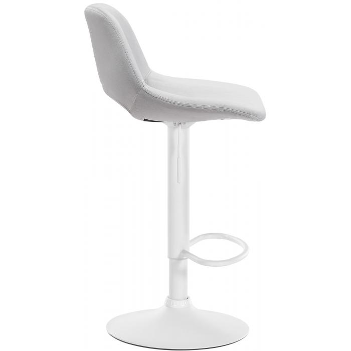 Barhocker HLO-CP243 Samt wei ~ hellgrau