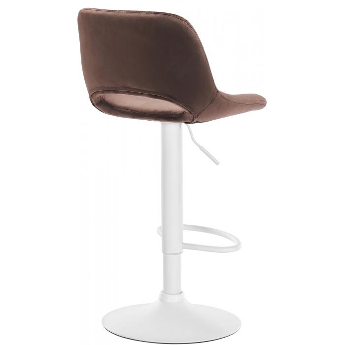 Barhocker HLO-CP243 Samt wei ~ braun