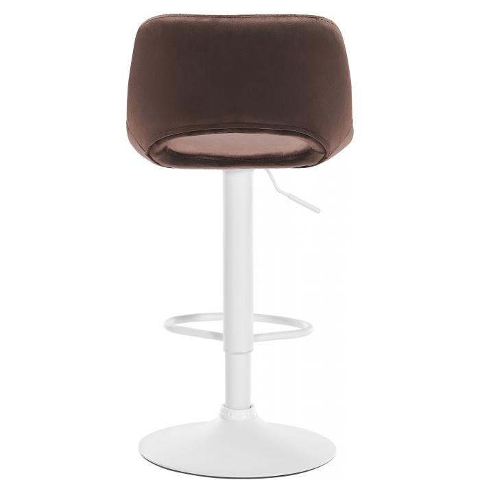 Barhocker HLO-CP243 Samt wei ~ braun