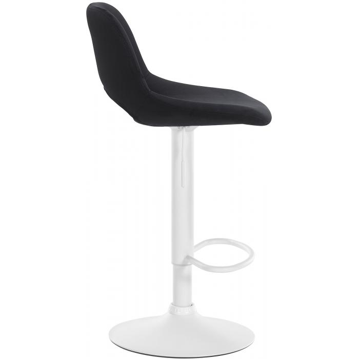 Barhocker HLO-CP243 Samt wei ~ schwarz