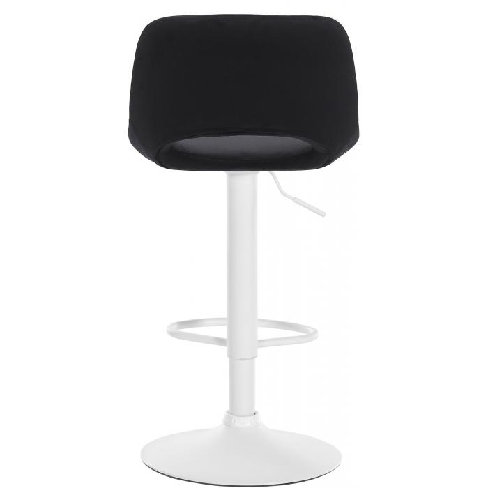Barhocker HLO-CP243 Samt wei ~ schwarz