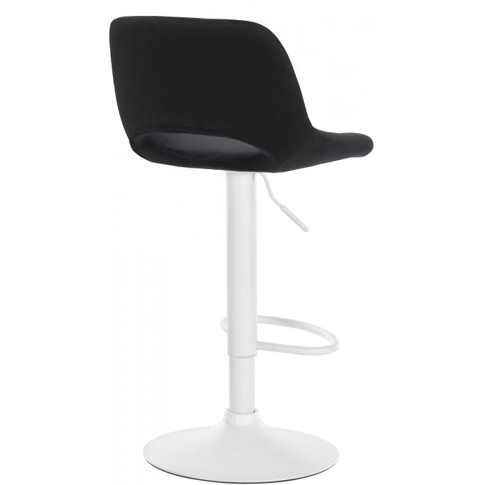 Barhocker HLO-CP243 Samt wei ~ schwarz