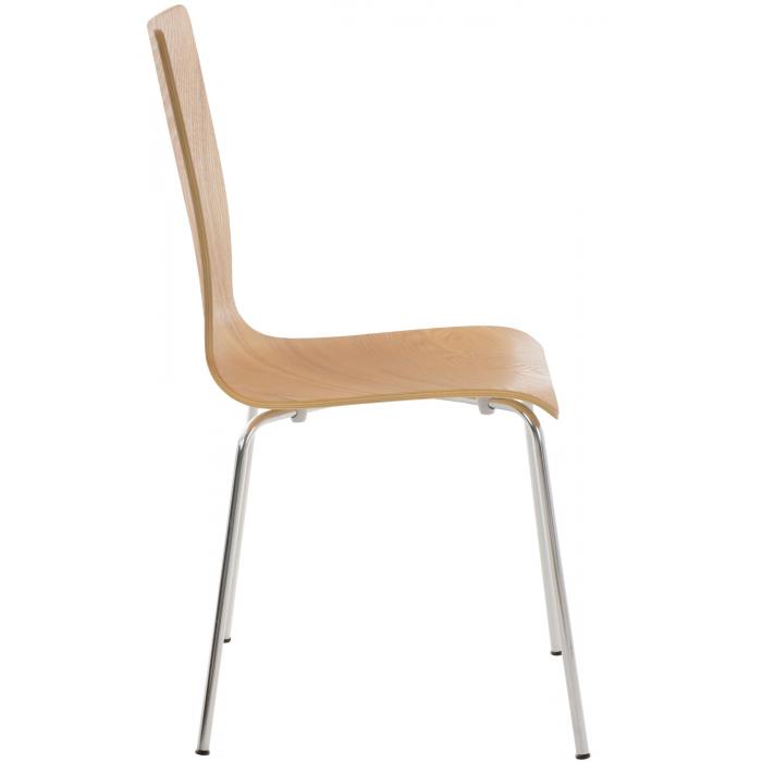 2er Set Besucherstuhl HLO-CP1 ~ eiche
