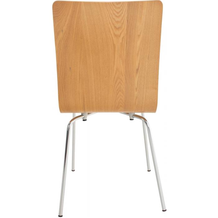2er Set Besucherstuhl HLO-CP1 ~ eiche