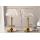 Barhocker HLO-CP8 Gold Samt ~ creme