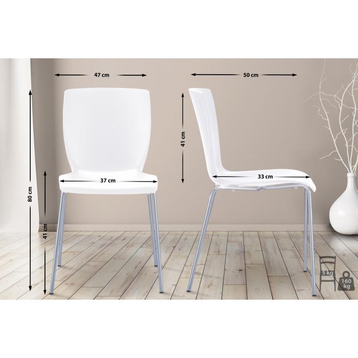 2er Set Sthle HLO-CP89 ~ wei
