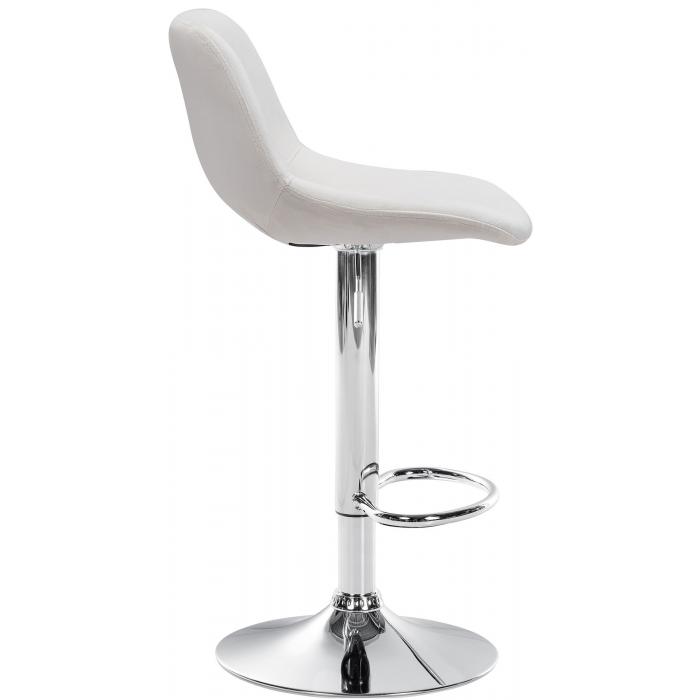 2er Set Barhocker HLO-CP243 Samt chrom ~ creme