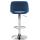 2er Set Barhocker HLO-CP243 Samt chrom ~ blau