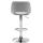 2er Set Barhocker HLO-CP243 Samt chrom ~ hellgrau