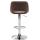 2er Set Barhocker HLO-CP243 Samt chrom ~ braun
