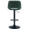 2er Set Barhocker HLO-CP243 Samt schwarz ~ grn