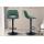 2er Set Barhocker HLO-CP243 Samt schwarz ~ grn