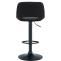 2er Set Barhocker HLO-CP243 Samt schwarz ~ schwarz