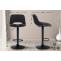 2er Set Barhocker HLO-CP243 Samt schwarz ~ schwarz