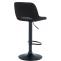 2er Set Barhocker HLO-CP243 Samt schwarz ~ schwarz