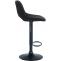 2er Set Barhocker HLO-CP243 Samt schwarz ~ schwarz