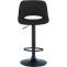 2er Set Barhocker HLO-CP243 Samt schwarz ~ schwarz