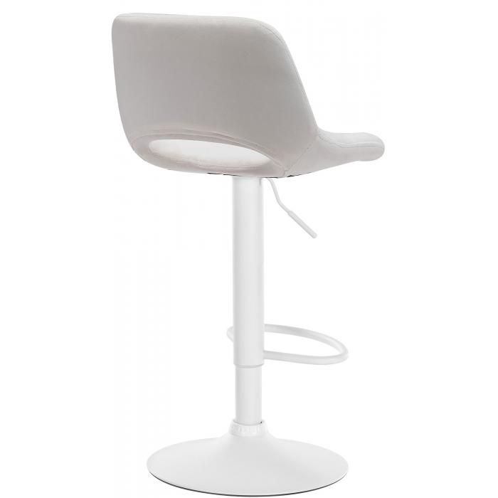 2er Set Barhocker HLO-CP243 Samt wei ~ creme