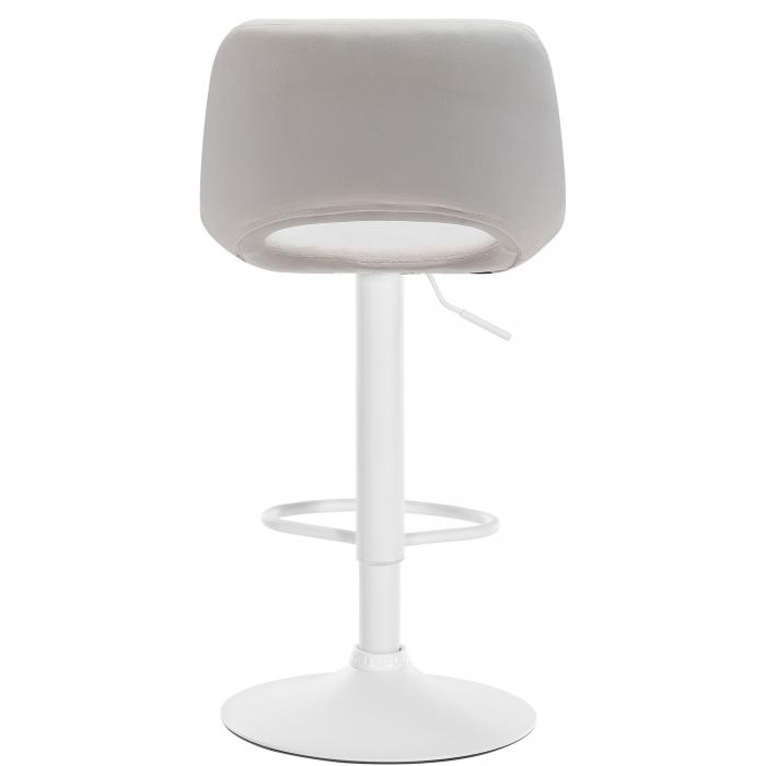 2er Set Barhocker HLO-CP243 Samt wei ~ creme