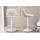 2er Set Barhocker HLO-CP243 Samt wei ~ hellgrau