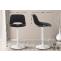 2er Set Barhocker HLO-CP243 Samt wei ~ schwarz
