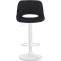 2er Set Barhocker HLO-CP243 Samt wei ~ schwarz