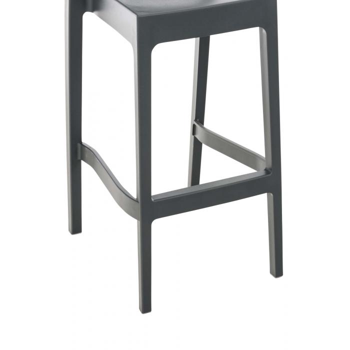 4er Set Barhocker HLO-CP39 ~ dunkelgrau