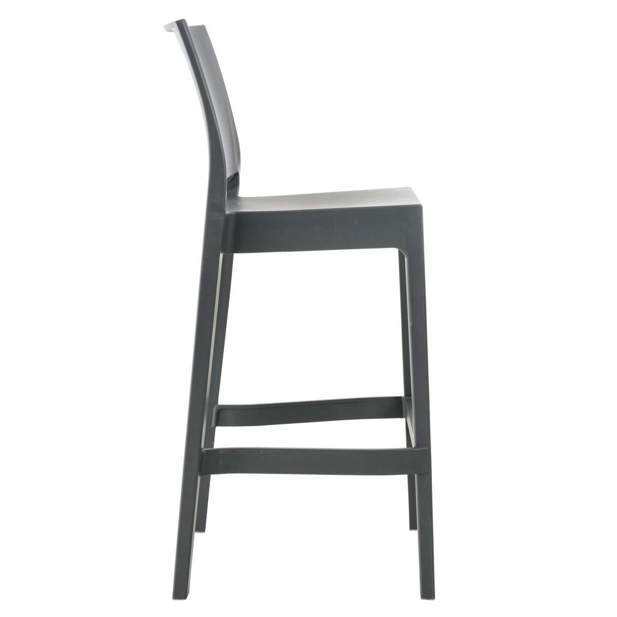 4er Set Barhocker HLO-CP39 ~ dunkelgrau