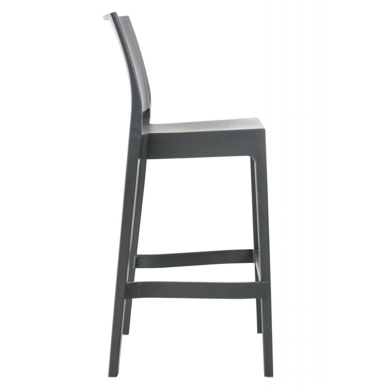 4er Set Barhocker HLO-CP39 ~ dunkelgrau