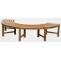 Baumbank CP474, Gartenbank Rundbank Holzbank, halbrund, 206cm ~ ohne Rckenlehne