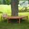 Baumbank CP474, Gartenbank Rundbank Holzbank, halbrund, 206cm ~ ohne Rckenlehne