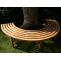 Baumbank CP474, Gartenbank Rundbank Holzbank, halbrund, 206cm ~ ohne Rckenlehne