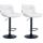 2er Set Barhocker HLO-CP302 Kunstleder schwarz ~ wei