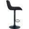 2er Set Barhocker HLO-CP302 Kunstleder schwarz ~ schwarz