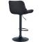 2er Set Barhocker HLO-CP302 Kunstleder schwarz ~ schwarz