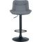 2er Set Barhocker HLO-CP302 Kunstleder schwarz ~ grau