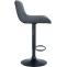 2er Set Barhocker HLO-CP302 Kunstleder schwarz ~ grau