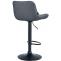 2er Set Barhocker HLO-CP302 Kunstleder schwarz ~ grau