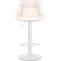 2er Set Barhocker HLO-CP302 Kunstleder wei ~ creme