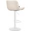 2er Set Barhocker HLO-CP302 Kunstleder wei ~ creme