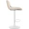 2er Set Barhocker HLO-CP302 Kunstleder wei ~ creme