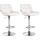 2er Set Barhocker HLO-CP303 Samt chrom ~ creme