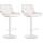 2er Set Barhocker HLO-CP303 Samt weiß ~ creme 2er Set Barhocker HLO-CP303 Samt weiß ~ creme
