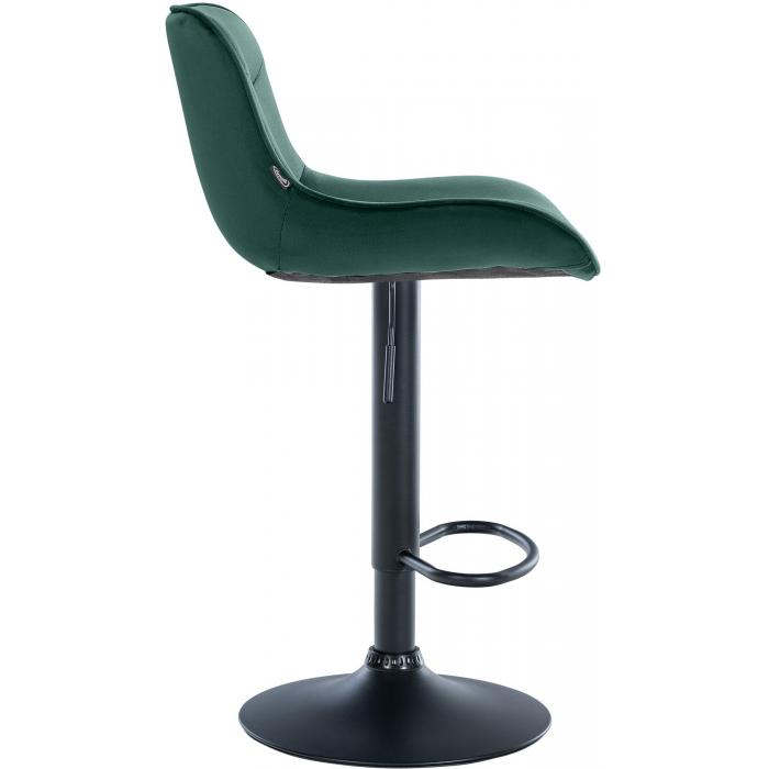 2er Set Barhocker HLO-CP303 Samt schwarz ~ grn