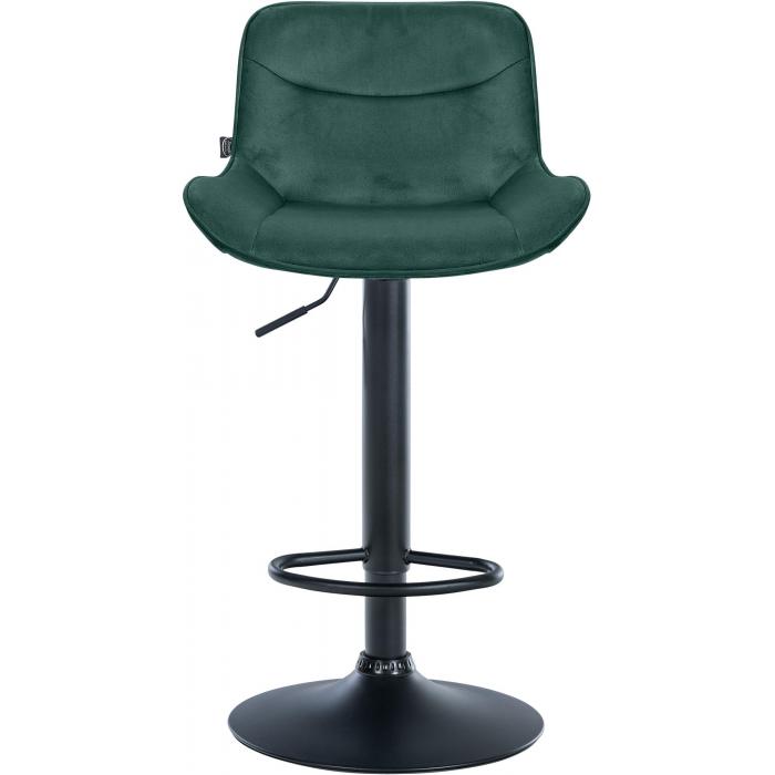 2er Set Barhocker HLO-CP303 Samt schwarz ~ grn