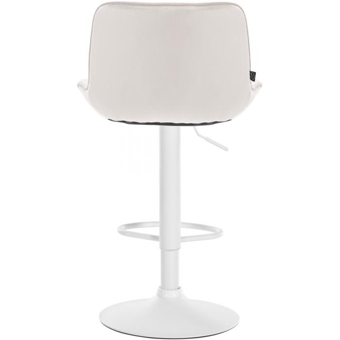 2er Set Barhocker HLO-CP303 Samt wei ~ creme