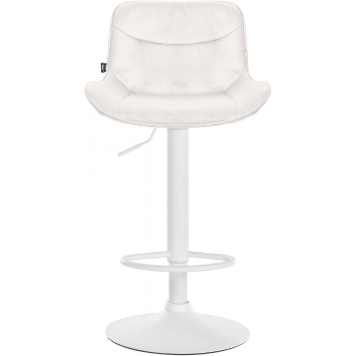 2er Set Barhocker HLO-CP303 Samt wei ~ creme